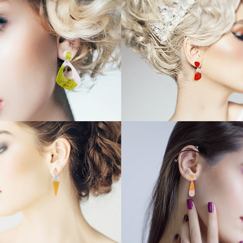 Star And Moon And Teardrop Pendant Silicone Resin Molds